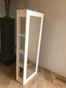 lot 34 image: White Storage Mirror.