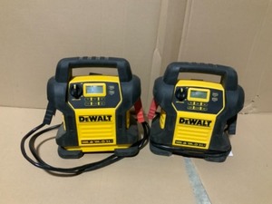 lot 4 image: 2 DEWALT 1400 Peak Amp Jump Starter with Digital Compressors SEE PICS