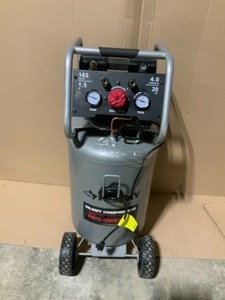 lot 11 image: HUSK 20 Gal. Vertical Electric-Powered Silent Air Compressor SEE PICS