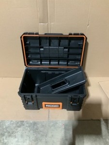 lot 15 image: RIDGID 22 TOOL BOX SEE PICS