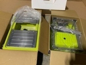 lot 23 image: 2 RYOBI 7 in. 4.8 Amp Tabletop Tile Saws SEE PICS