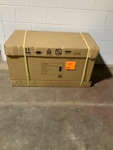 lot 32 image: HUSKY 36 IN. W 3-DRAWER ROLLING TOOL CART IN GLOSS BLACK WITH HARDWOOD TOP SEE PICS