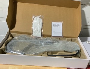 lot 36 image: STUFURHOME BRIGHGTON GOOSENECK 1.8 GPM CALGREEN SINGLE-HANDLE PULL-OUT SPRAYER KITCHEN FAUCET IN CHROME NOT USED SEE PICS