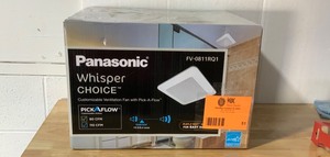 lot 51 image: PANASONIC WhisperChoice Pick-A-Flow 80110 CFM Ceiling Bathroom Exhaust Fan with Flex-Z Fast Bracket NOT USED SEE PICS