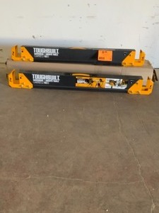 lot 58 image: 2 TOUGHBUILT 42.4 in. W x 28.8 in. H Steel Sawhorse and Jobsite Table  1100 lb. Capacity SEE PICS