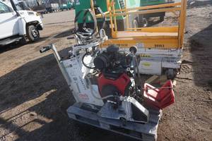 lot 14 image: Core Cut Model CC1800 Walk Behind Power Concrete Saw