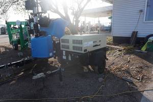 lot 9 image: Ingersoll Rand Doosan 125CFM Tow Behind Air Compressor