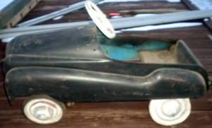 Murray Pedal Car with an Old Chevrolet Emblem Screwed to the Hood