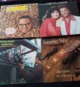 14 L-P Record Albums of Classic Country, Johnny Carson, and other Comedic Entertainers