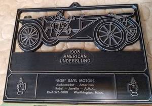 1969 Wall Calendar from Bob Rayl Motors of Worthington, Minn. American Motors Dealer