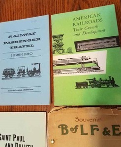 4-Paperback Railroad Books Souvenir B of L F & E 37th Anniversary and 12th Binnial Convention 1910 and More