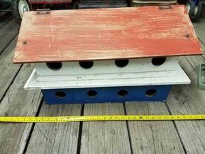 2 - Story Plywood MartinBird House - Top is Detachable for easy Cleaning is missing the FloorBottom