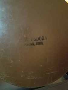 Round Metal Tray featuring George Washinton Picture