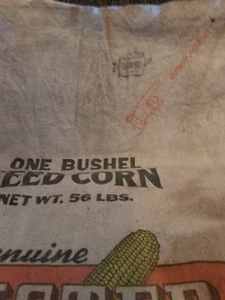 Genuine Pfister Hybrids 56 lb. One Bushel Seed Corn Cloth Bag