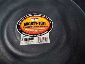 Two New Little Giant 3 Gallon Mighty-Tuff All-Weather Pans