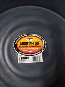 New Little Giant 5-Quart Mighty-Tuff A Weather Pan and New Little Giant 3 Gallon Mighty-Tuff Pan