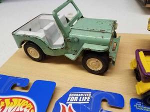 Tonka, Buddy L and Hotwheels Lot 3-New Hotwheels in Original Packages, New 164th Scale Tonka Tractor in Package