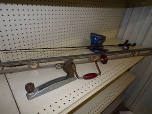 tools and fishing rod