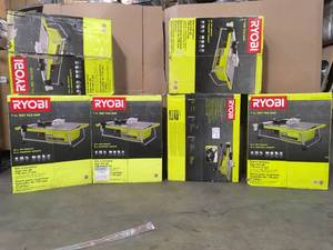 6 RYOBI 7 IN WET TILE SAWS SEE PICS