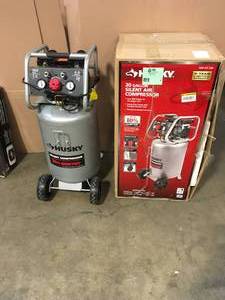 2 HUSKY 20 GAL SILENT AIR COMPRESSORS SEE PICS