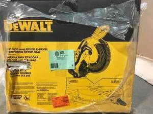 DEWALT 15 Amp Corded 12 in. Compound Double Bevel Miter Saw SEE PICS