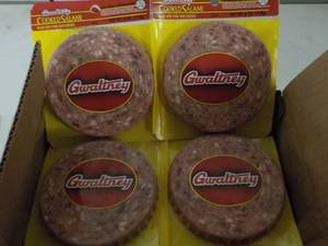 lot 163 image: 12 - 6 oz Frozen  Gwaltney Cooked S...