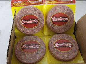 lot 169 image: 12 - 6 oz Frozen  Gwaltney Cooked S...