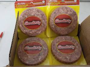 lot 173 image: 12 - 6 oz Frozen  Gwaltney Cooked S...