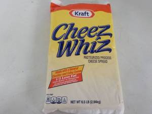 lot 177 image: 6.5 lb. pkg Kraft Cheez Whiz needs...