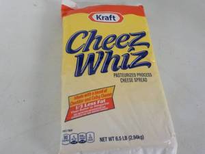 lot 181 image: 6.5 lb. pkg Kraft Cheez Whiz needs...
