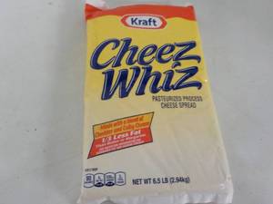 lot 182 image: 6.5 lb. pkg Kraft Cheez Whiz needs...