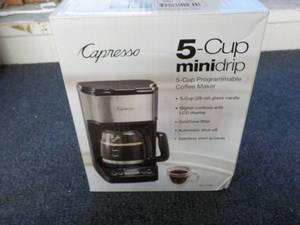 lot 119 image: Capresso 5 Cup Mini Drip...