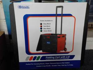 lot 124 image: Basic Folding Cart with Lid...