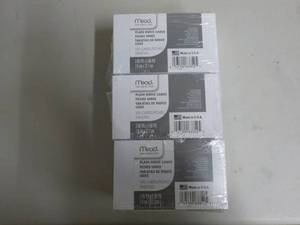 lot 133 image: Lot of 12 pkgs- 3 x 5 Plain Index C...