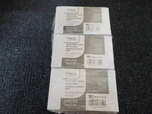 lot 137 image: Lot of 12 pkgs- 3 x 5 Plain Index C...
