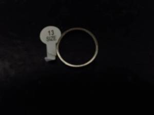lot 140 image: Size 13 Stainless Steel Ring...