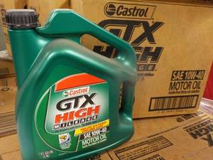 lot 234 image: 1 Gallon Castrol GTX High Milage SA...