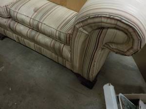 lot 241 image: Couch 76 Long with Carved Feet...