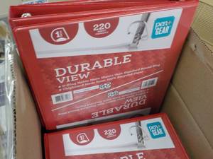 lot 257 image: Durable View Folders...
