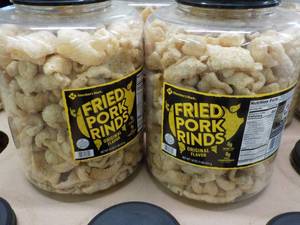 lot 274 image: 2 - 16 oz Jugs Fried Pork Rinds...