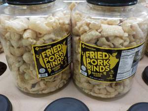 lot 275 image: 2 - 16 oz Jugs Fried Pork Rinds...