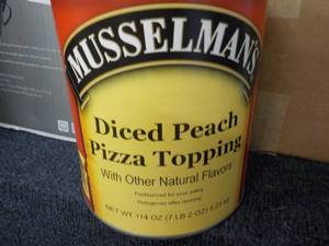lot 310 image: 7 lb. 2 oz Can Musselmans Diced Pe...