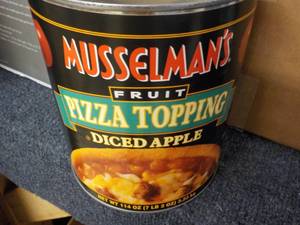 lot 322 image: 7 lb. 2 oz Musselmans Diced Apple ...