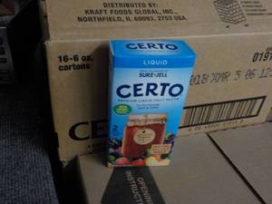 lot 347 image: Case of 16 - 6 oz Certo Pectin...