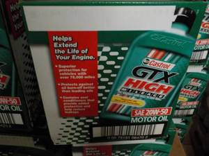 lot 348 image: 6 - 1 qt Bottles Castrol GTX SAE 20...