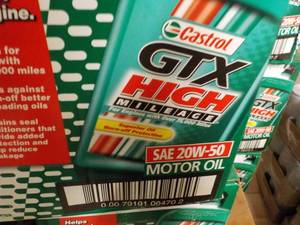 lot 349 image: 6 - 1 qt Bottles Castrol GTX SAE 20...