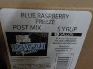 lot 353 image: 3 - 3 Gallon Blue Raspberry Freeze ...