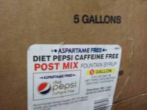 lot 365 image: 3 - 5 Gallon Diet Pepsi Caffeine Fr...