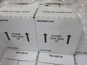 lot 382 image: 2 Boxes of 3 - 3.5 Liters each Jugs...