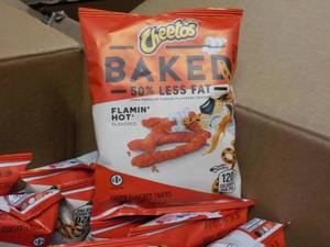 lot 395 image: Case of 104 Bags Cheetos Baked 50% ...